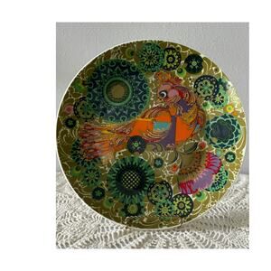 Rosenthal Bjorn Wiinblad 13" Bird Plate Studio Linie Germany Mid Century Art
